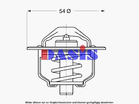 AKS DASIS Termostats, Dzesēšanas šķidrums 750898N